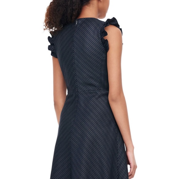 BNWT Rebecca Taylor Striped Suit V-Neck Dress - Picture 2 of 7